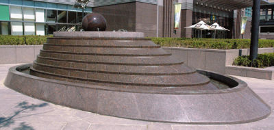 A modern "feng shui fountain" at Taipei 101, Taiwan.
AltonThompson –
 http://en.wikipedia.org/wiki/Image:101.fountain.altonthompson.jpg